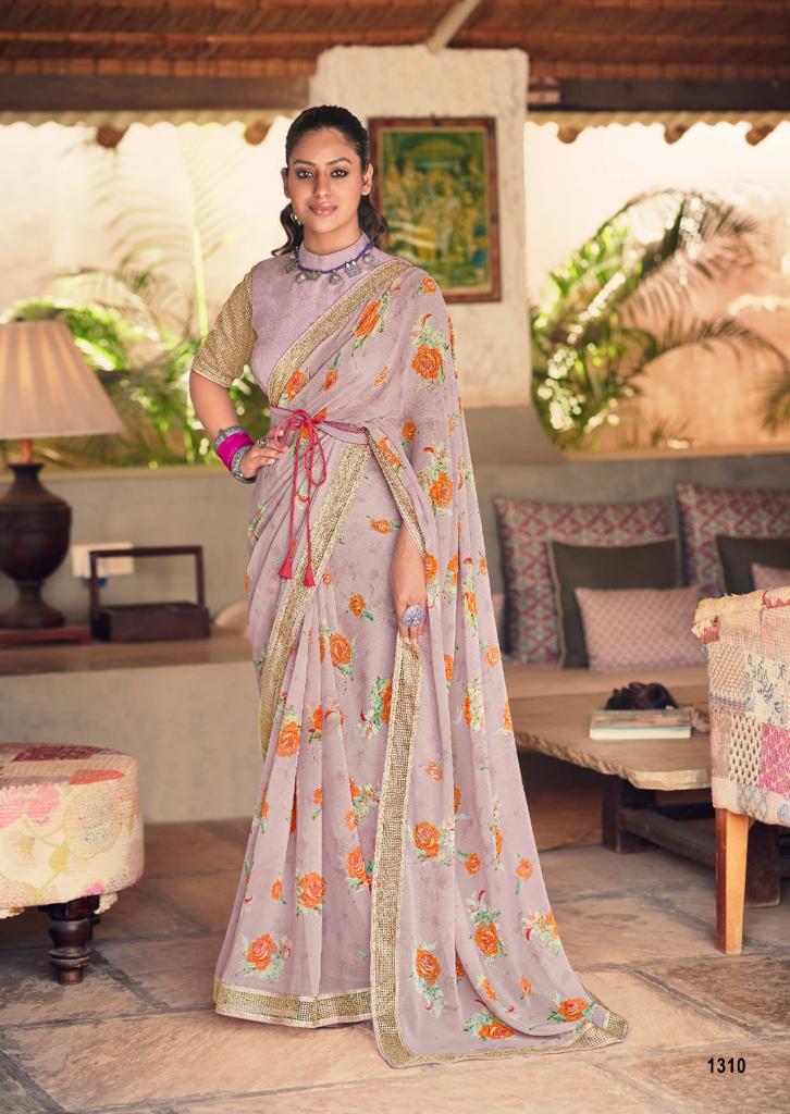 Kashvi Madhuri Latest Designer Ethnic Wear Georgette Saree Collection